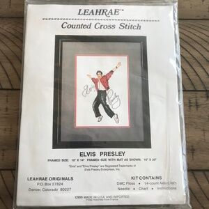 Leahrae ELVIS PRESLEY COUNTED CROSS STITCH KIT